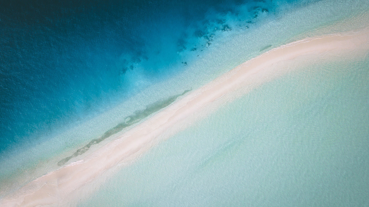 Maldives Island Aerial View