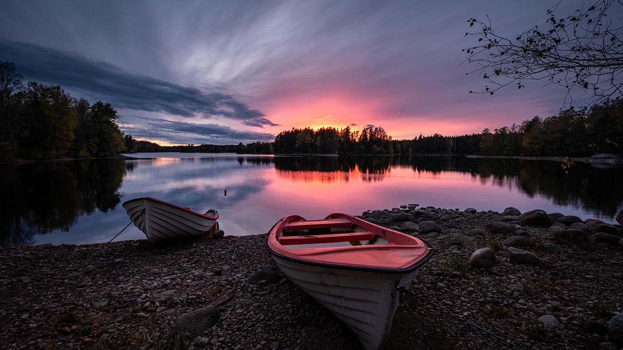 Boat Lake Sunset