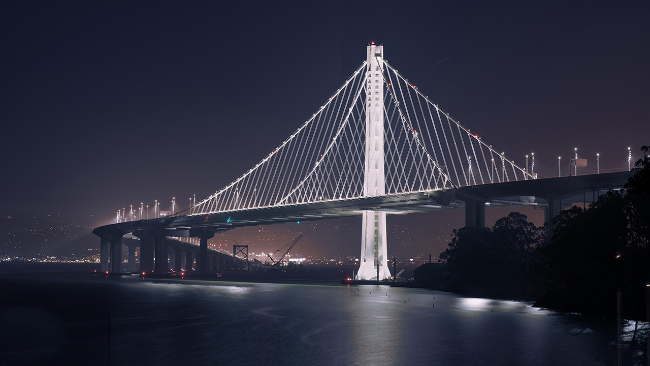 Oakland Bay Bridge Night
