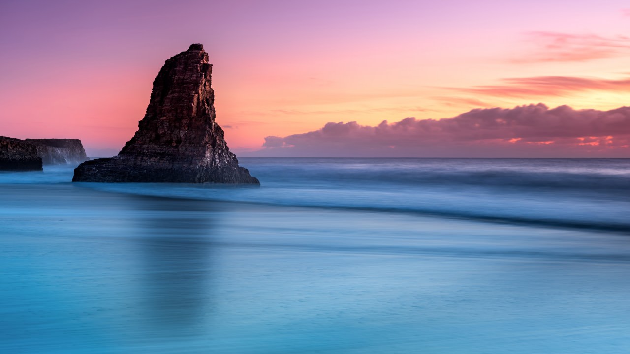 Sunset Beach Seascape