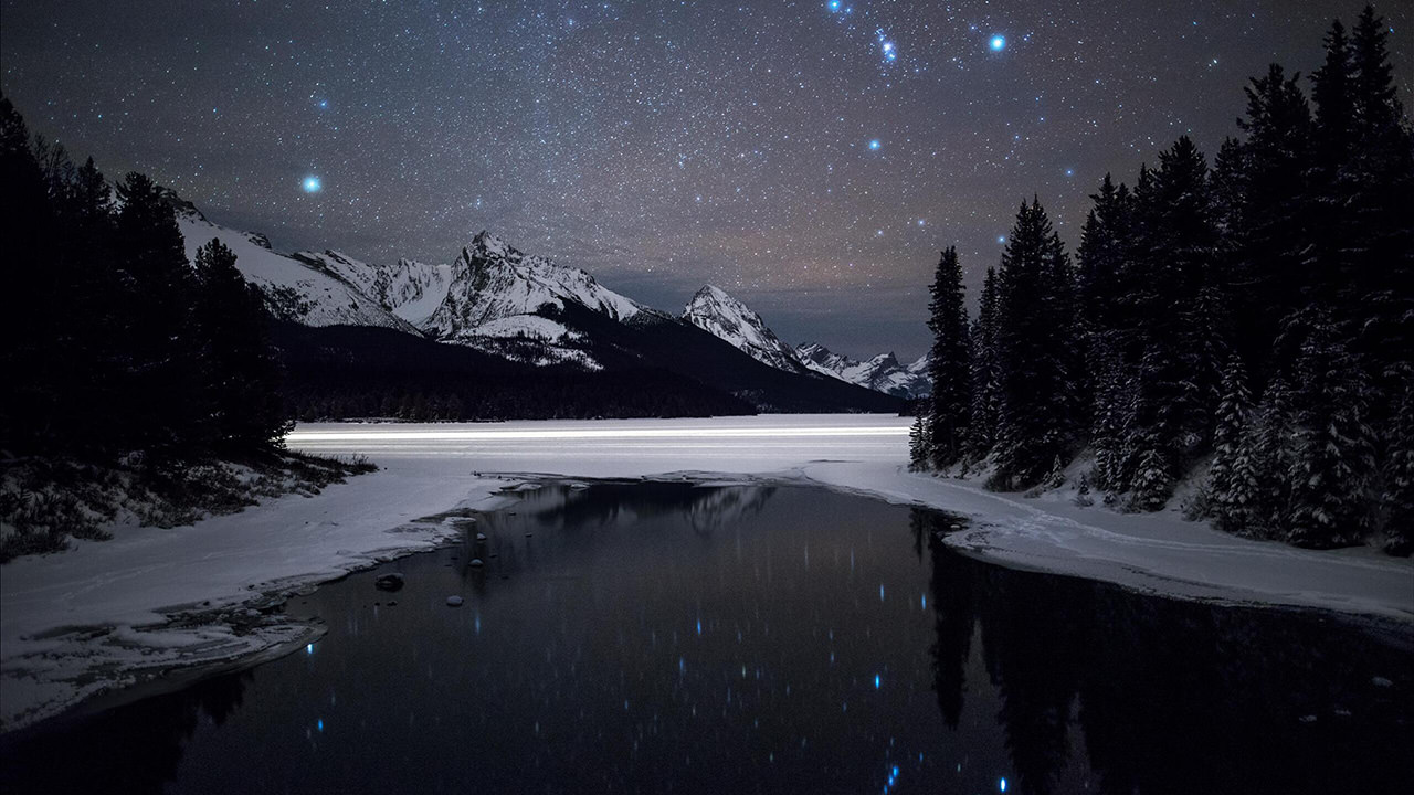 Maligne Lake Milky Way