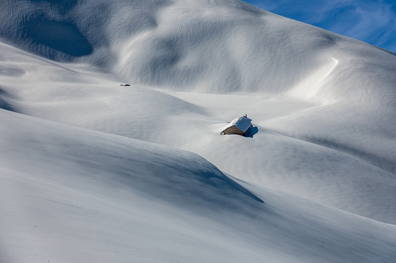 Winter Snow Barn