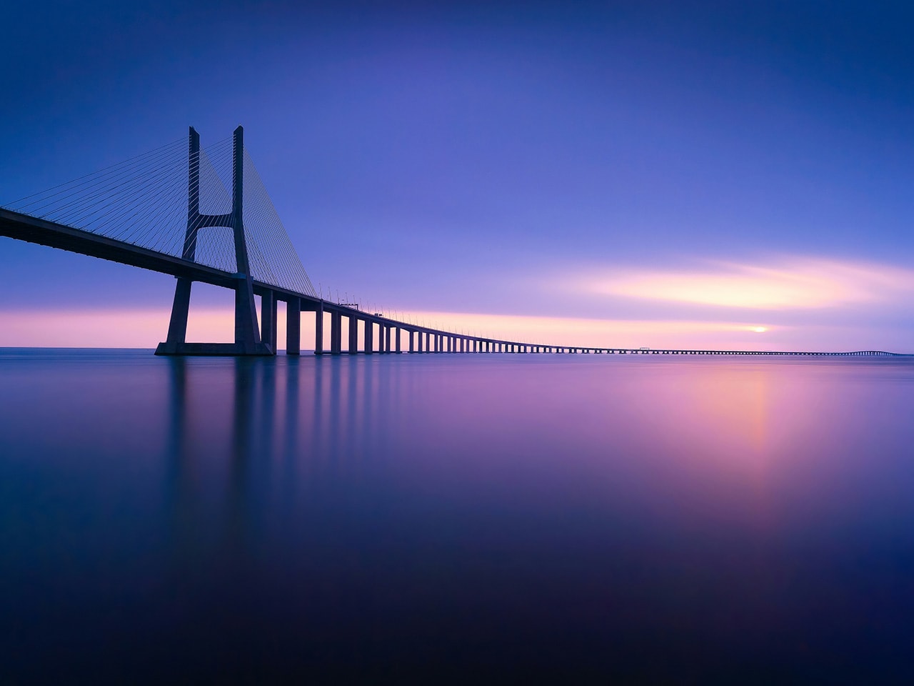 Vasco Da Gama Bridge Sunrise