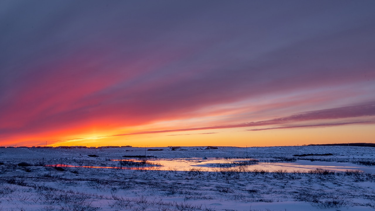 Winter Sunset Alaska