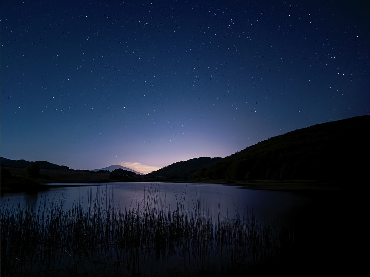 Night Biviere Lake