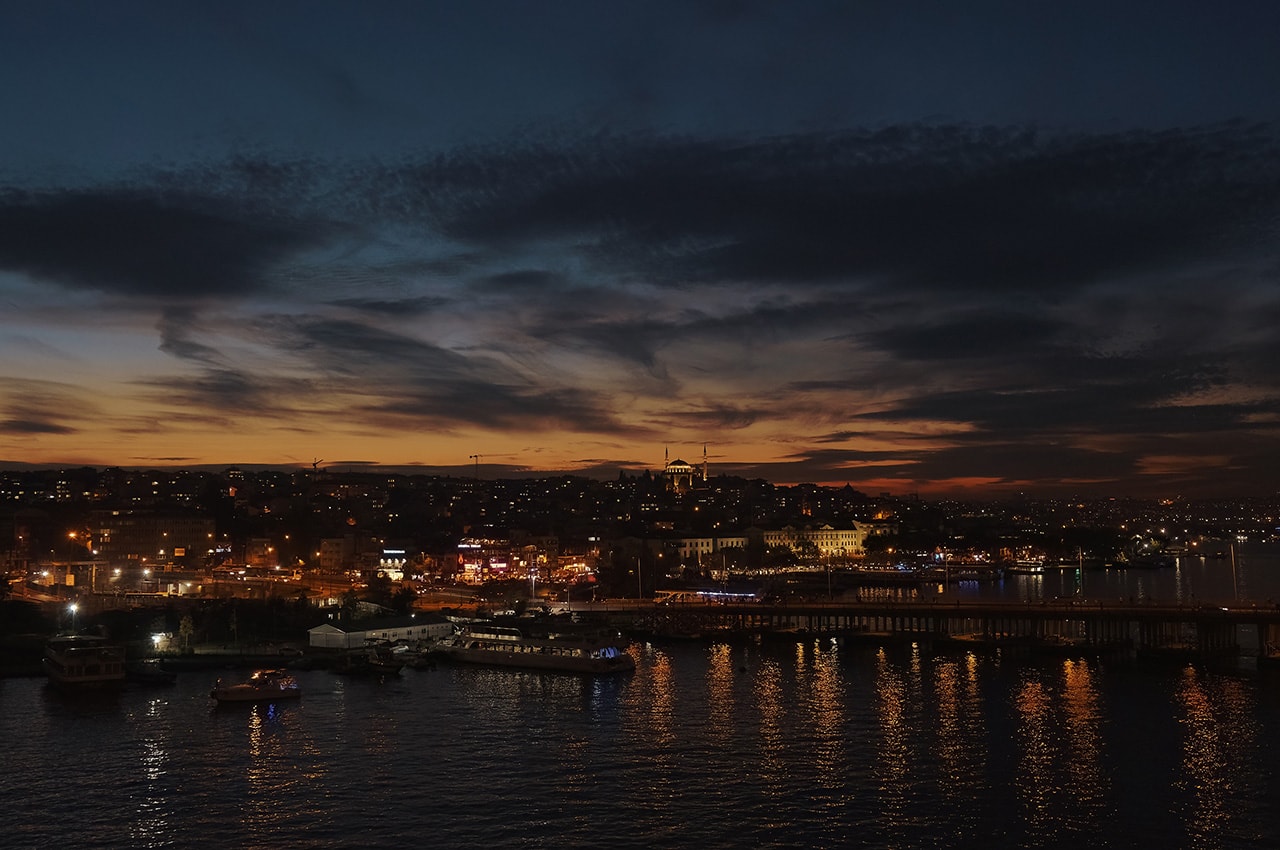 NIght Istanbul Cityscape
