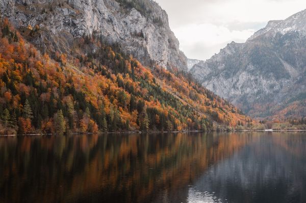 Autumn Mountain Lake Reflection