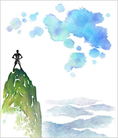 산봉우리에 오르다