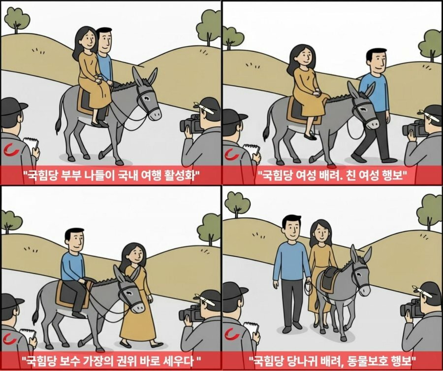 언론의 이중 잣대