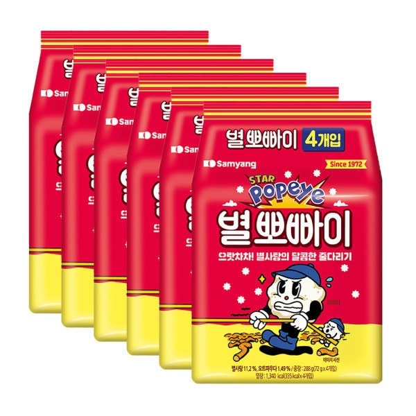 삼양 별뽀빠이 72g 24개입 (14,930원 / 무료)