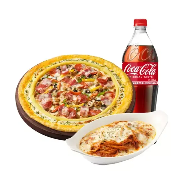 [11번가] 피자헛 수퍼슈프림 리치골드 L+리치치즈파스타+콜라 1.25L (24,500원 / 무료)