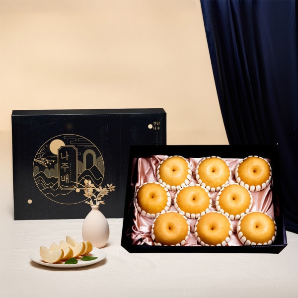 [옥션] 나주배 선물세트 특품 7.5kg(6-10과) (35,120원 / 무료)